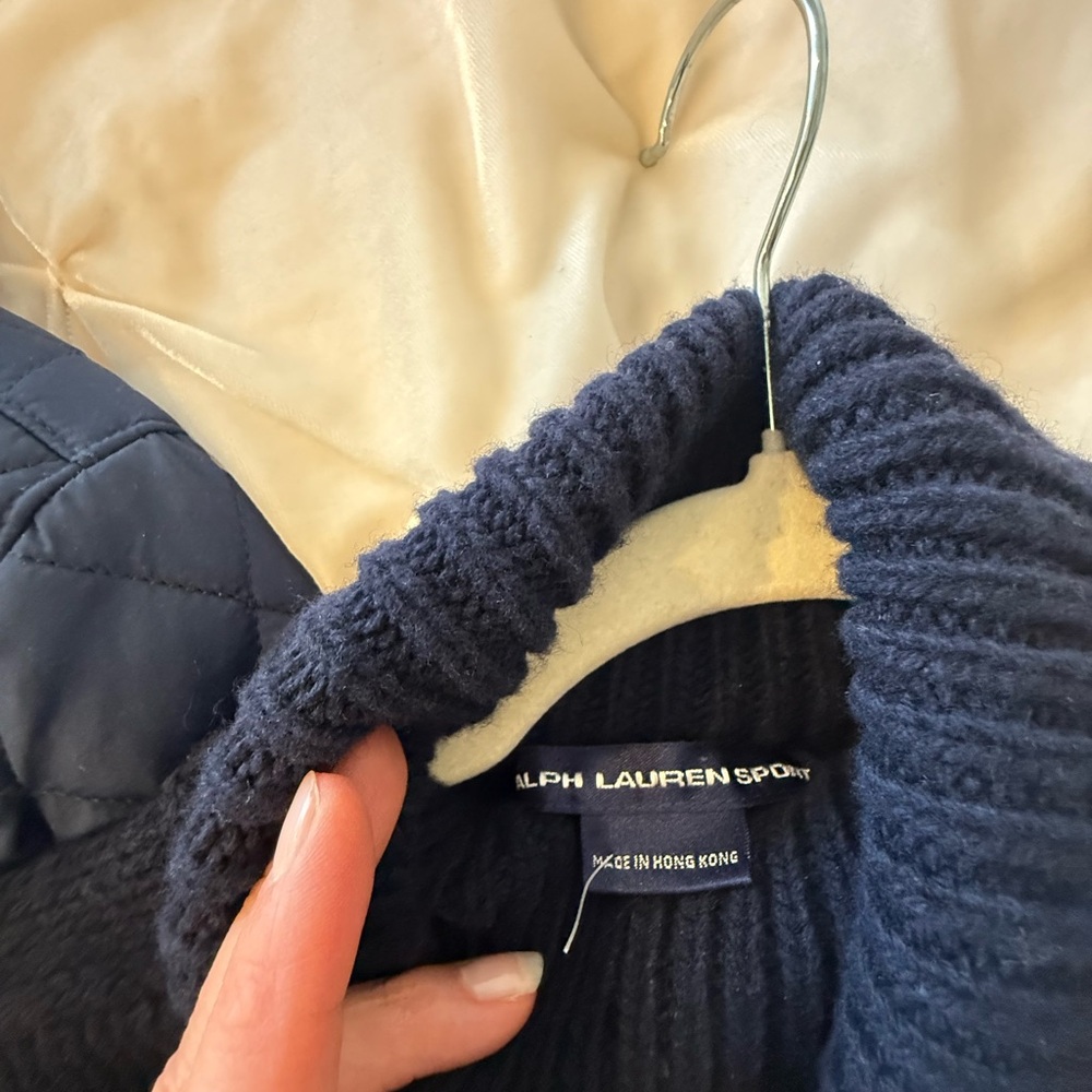 Ralph Lauren Navy Ribbed Turtleneck Sweater excellent condition - Picture 2 of 4
